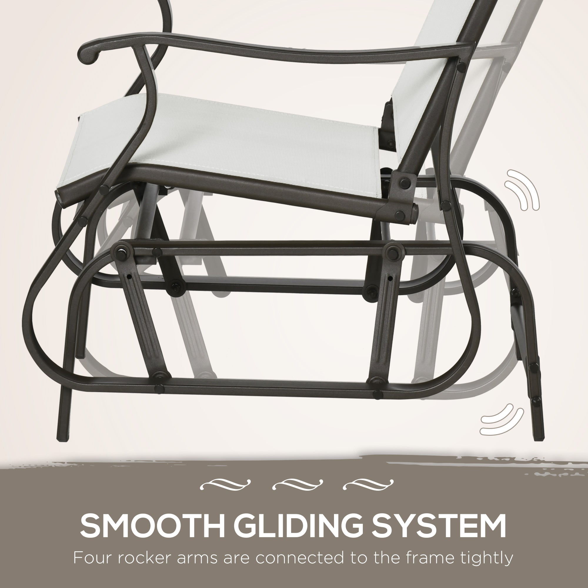 Aluminum Patio Glider Set