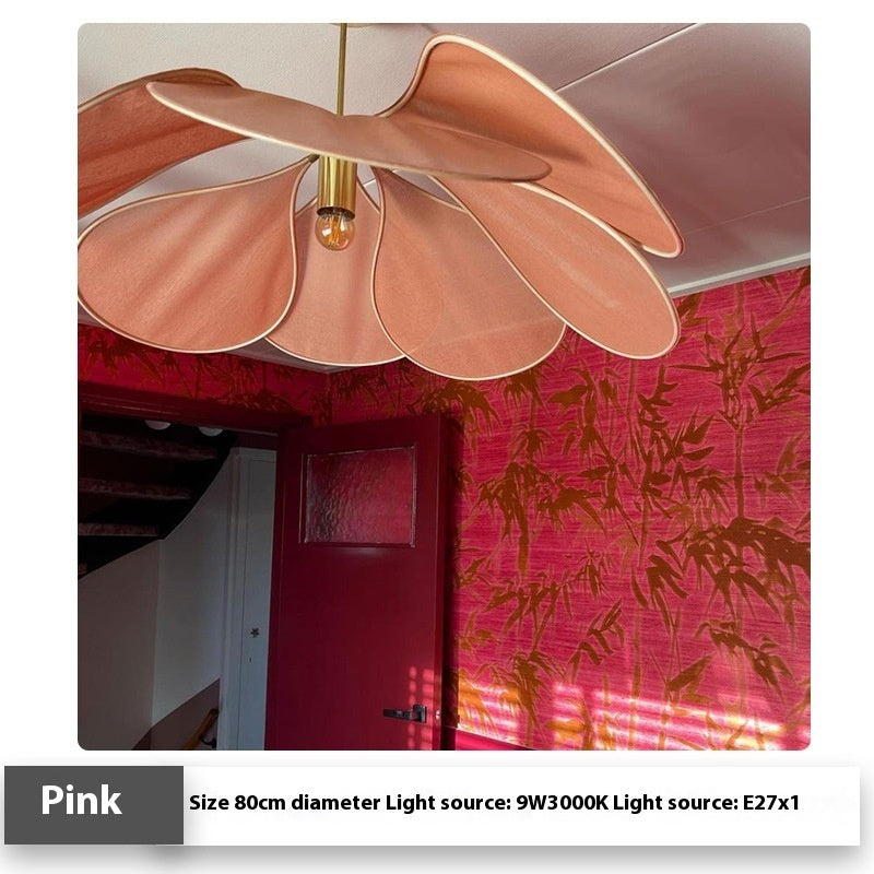 Cloth-craft Hanging Lamp Log Wind Hotel Lamp