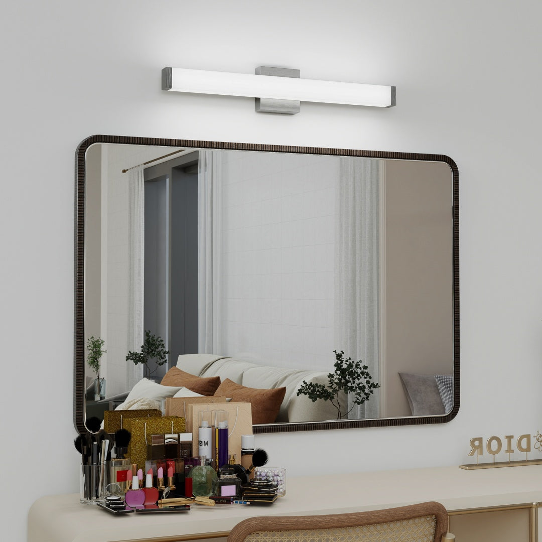 Nickel 25-Inch Cool White LED Vanity Light