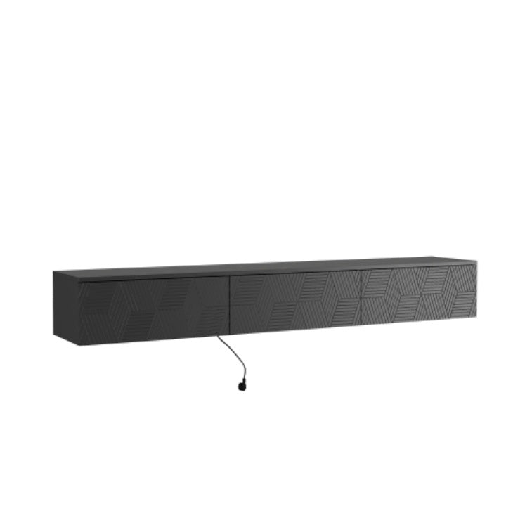 Black Gloss LED TV Stand