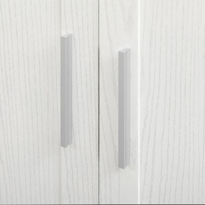 Kitchen Pantry Storage Cabinet, 14-Tier Freestanding Kitchen Cupboard for Living Room, Dining Room Storage, White