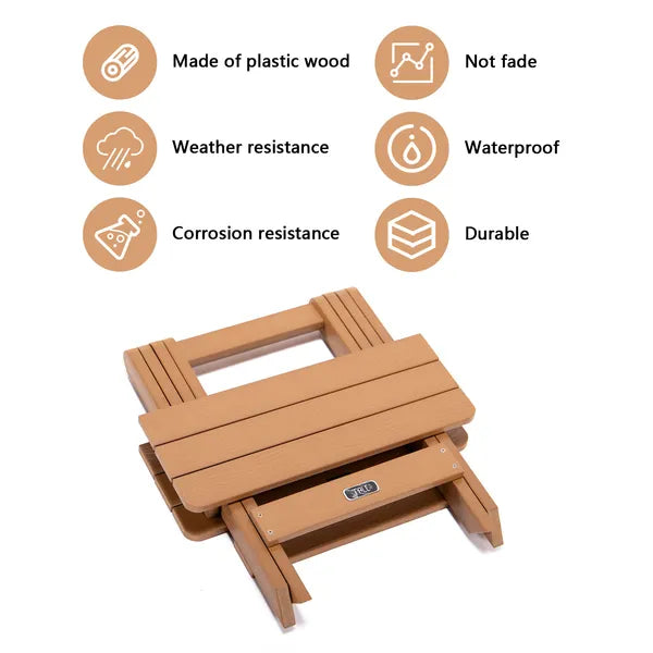 Teak Square Folding Table