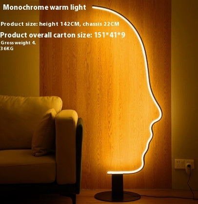 Art Face Modern Floor Lamp
