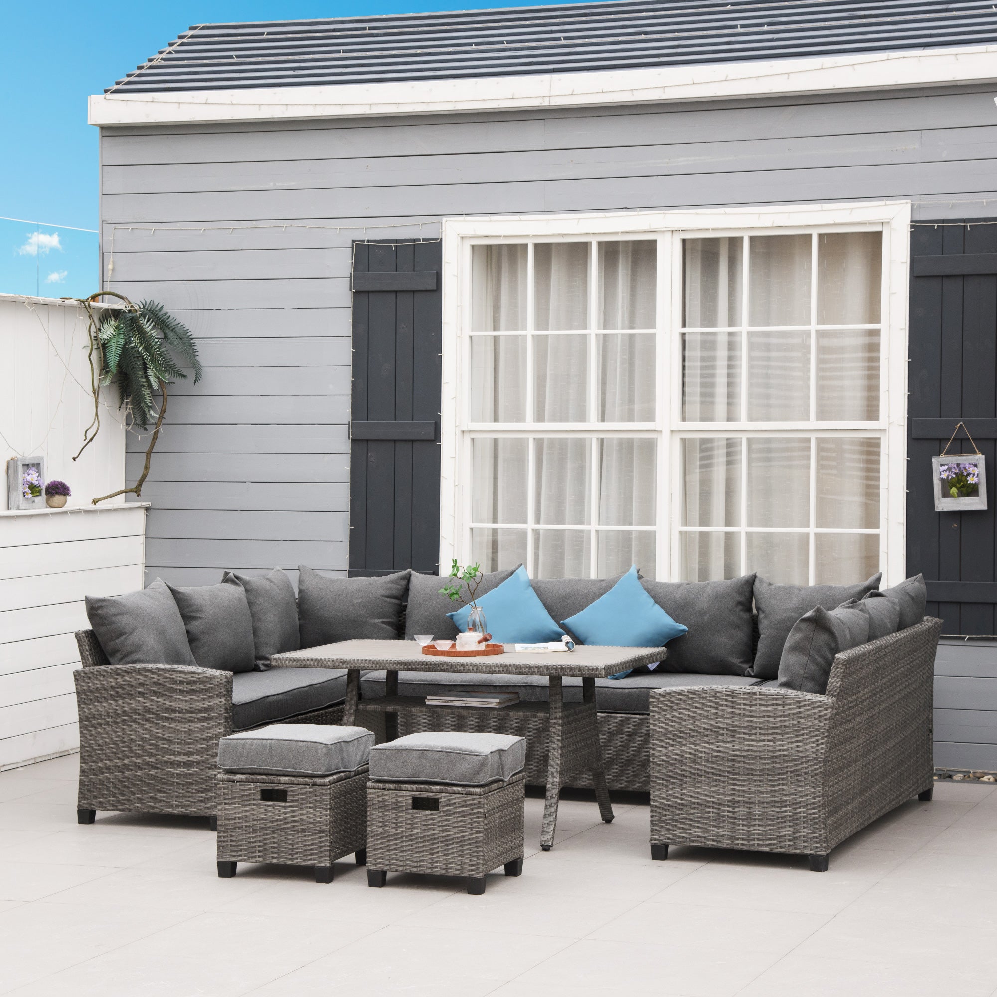 Modern Six-Piece Patio Set