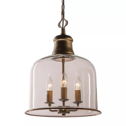 Retro Retro Simple Personality Transparent Glass Chandelier
