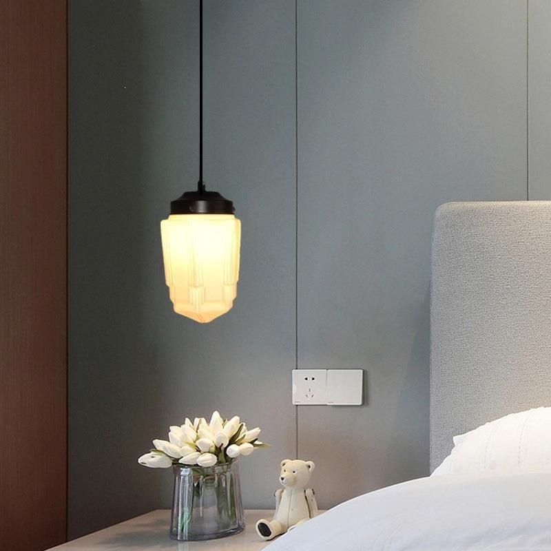 Simple Personality Retro Industrial Style Living Room Dining Room Single Head Cream Chandelier