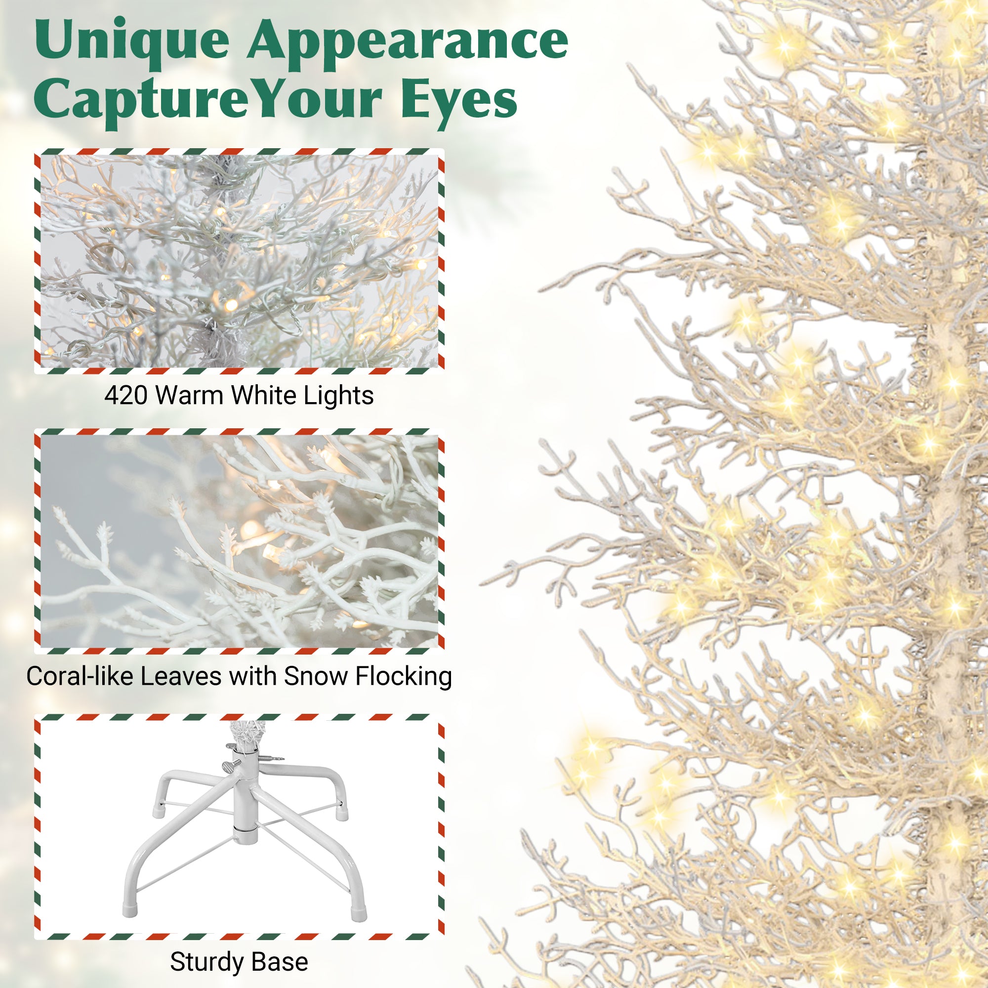 Snow-Flocked Aspen Fir Tree