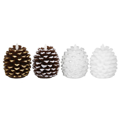 Christmas Pinecone Decoration Paraffin Real Wax Pinecone Candle Pinecone Pinecone Christmas Living Room Bedroom Light