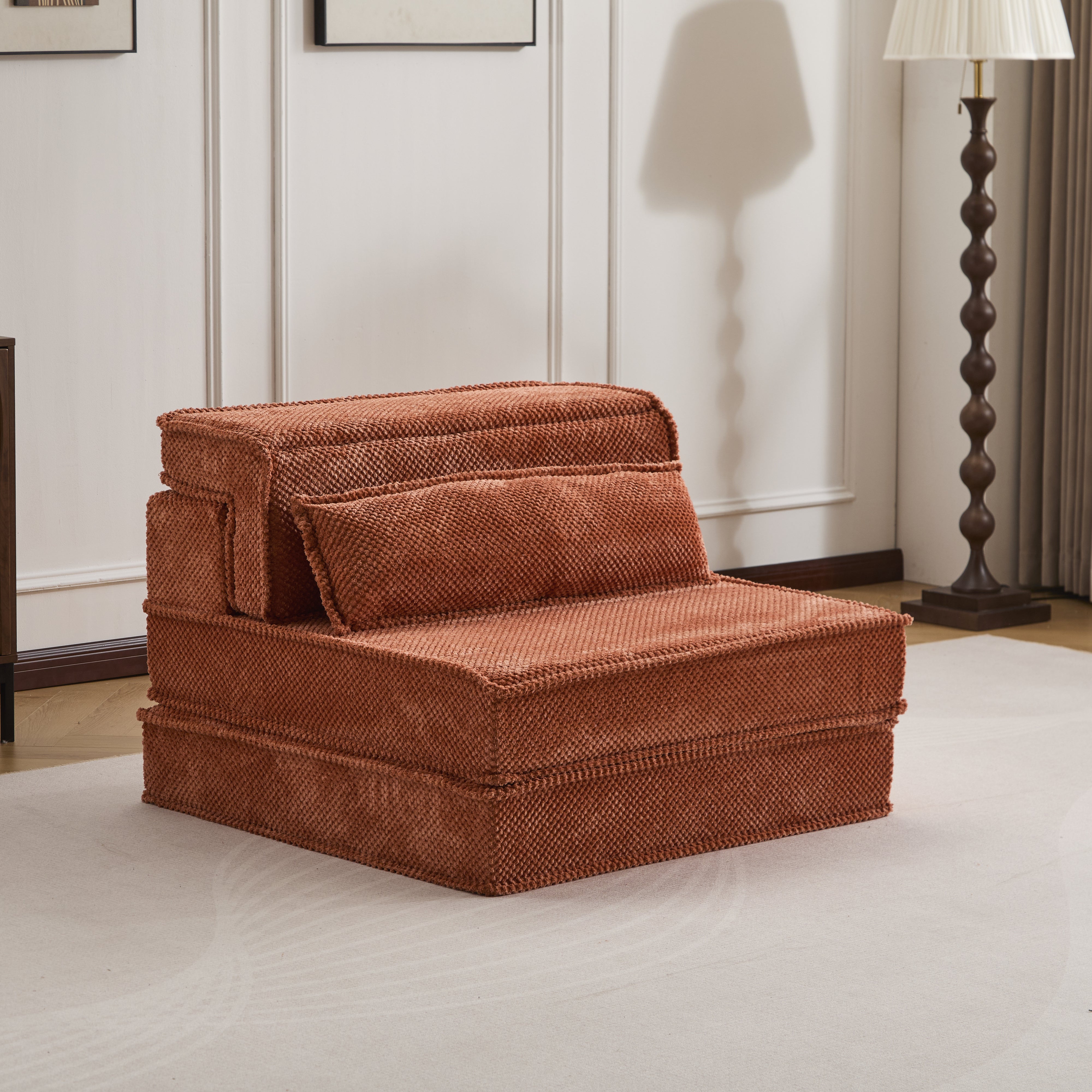 Orange Single Sofa