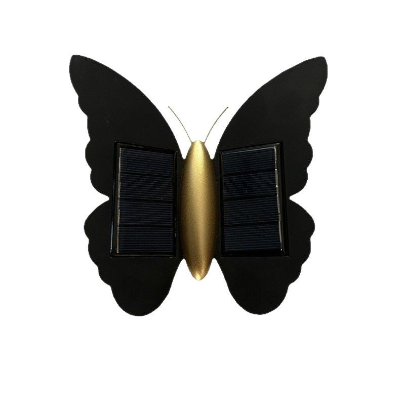Outdoor Solar Wall Lamp Butterfly Wall Washer Simple Modern