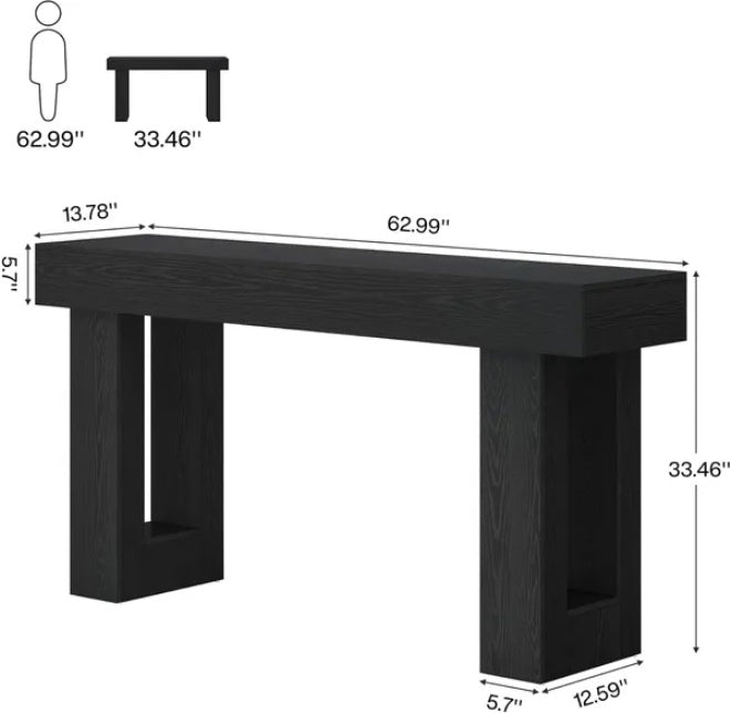 Wooden Rectangular Sofa Table