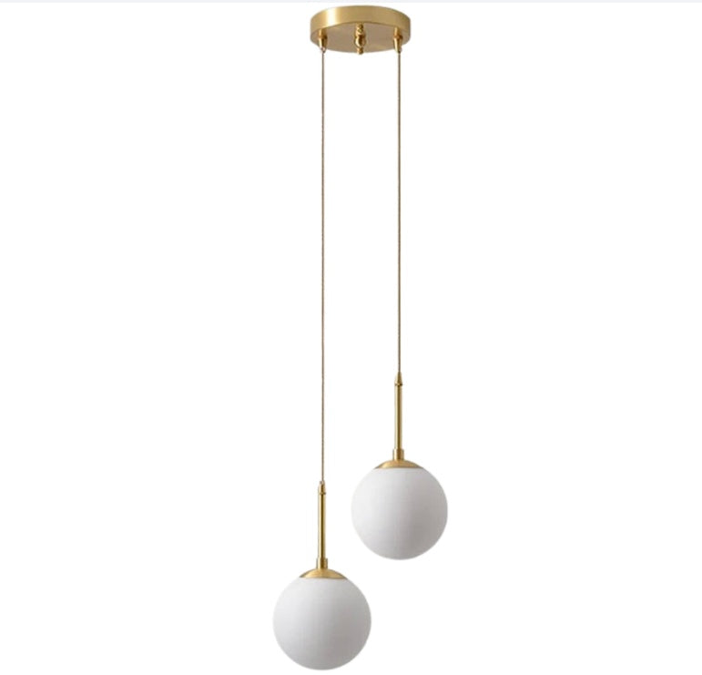 Bedroom Bedside Glass Single Head Small Chandelier