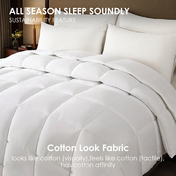 White Plump Duvet, Extra Large Checkered Quilting Luxury Hotel-grade For Bedrooms And Guesthouses. Ultra-soft Thickened Warmth, All-season Use. Simple Bohemian Style. Perfect Christmas Gift.