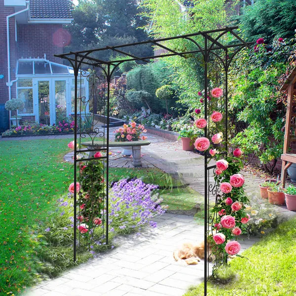 Black Outdoor Garden Arch