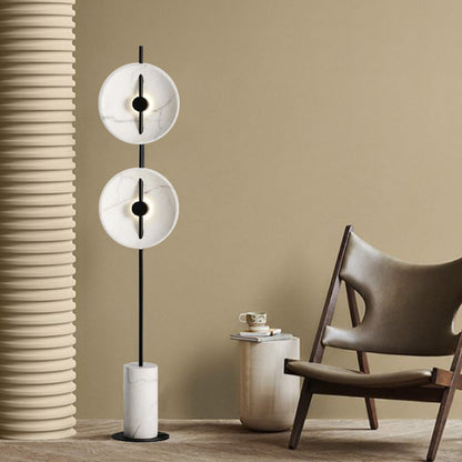 White Marble Living Room Floor Lamp Art Bedroom
