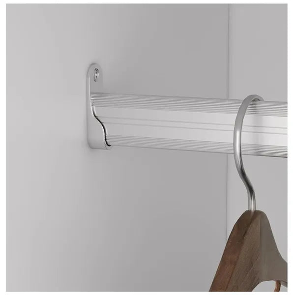 Freestanding White Wardrobe Closet