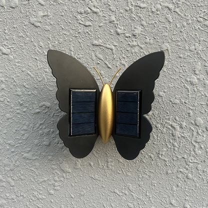 Outdoor Solar Wall Lamp Butterfly Wall Washer Simple Modern