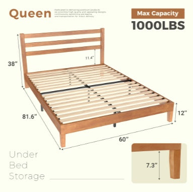 Solid Wood Bed Frame