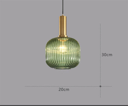 Bedroom Bedside Simple Bar Glass Chandelier Retro Lamps