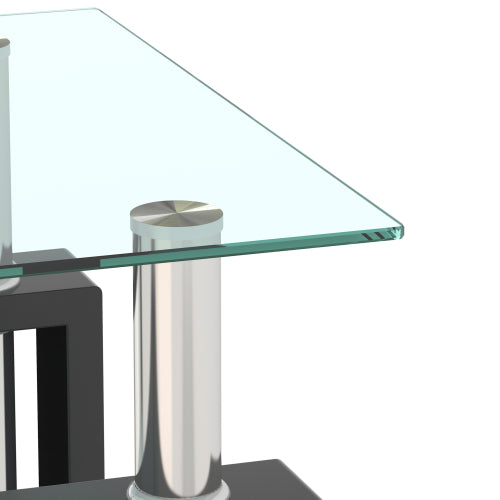 Transparent Glass Square Tables