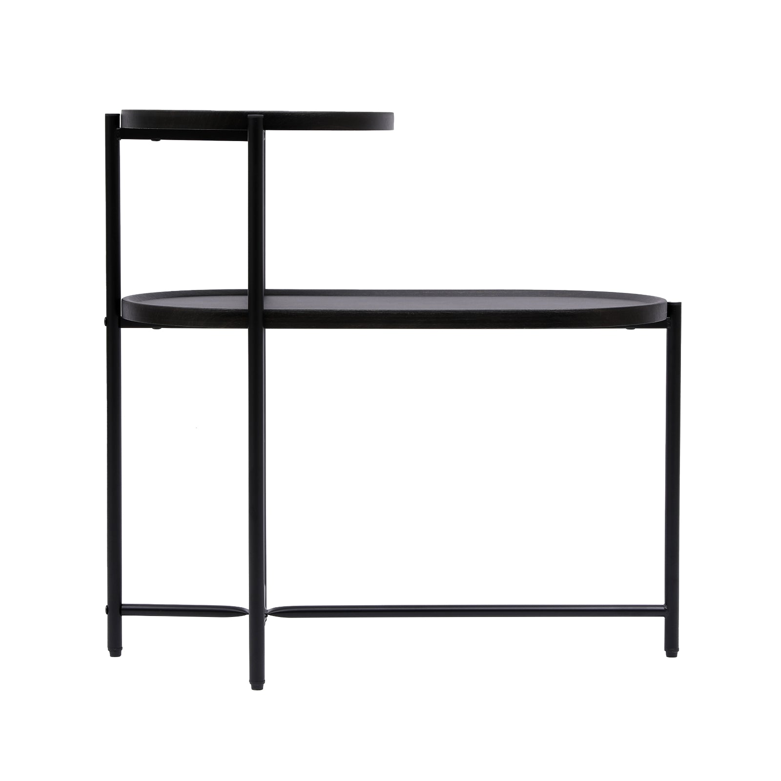 Metal Oval End Table