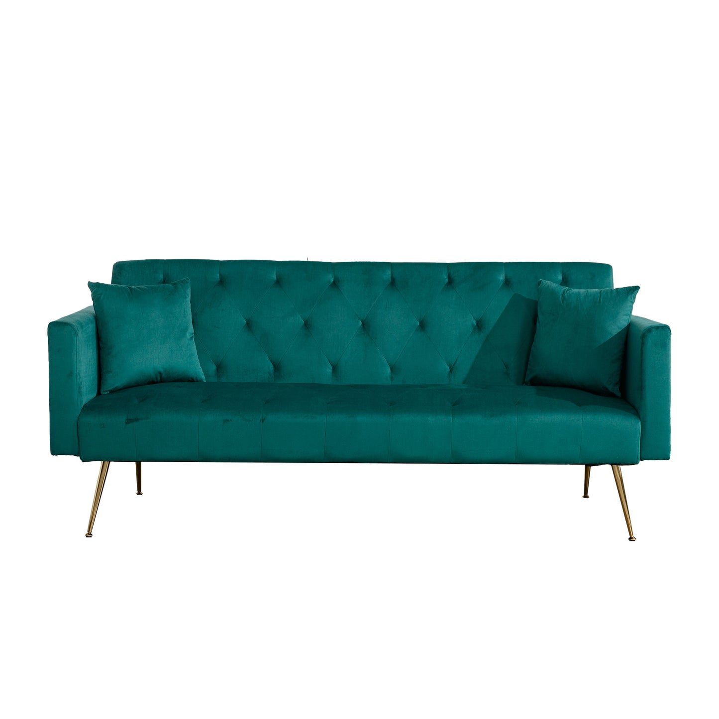 Modern Velvet  Sofa Bed Folding Futon For Lving Room