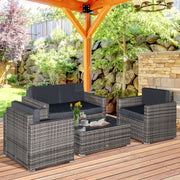 Cushioned Outdoor Sofa Set