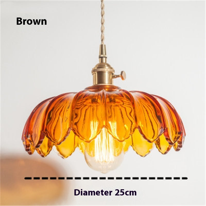 Cafe Brass Glass Chandelier