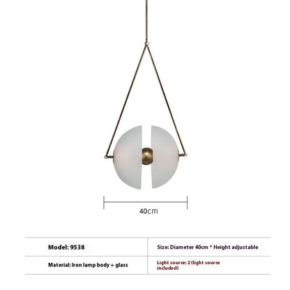 Post-modern Exhibition Hall Glass Window Chandelier