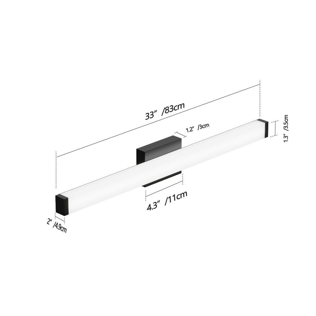 Black Modern Vanity Light