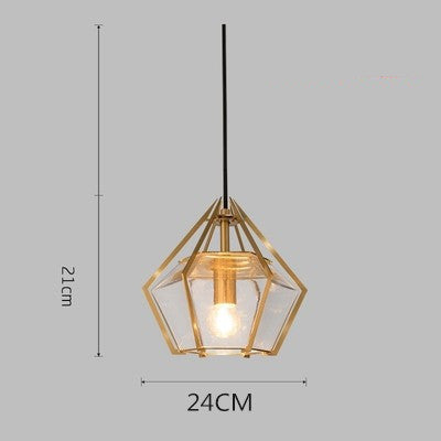 Postmodern Stained Glass Dining Room Chandelier