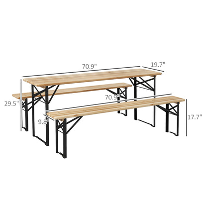 6' Portable Picnic Table and Bench Set