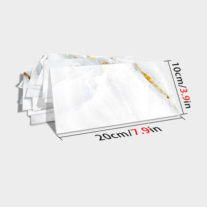 Irregular Gold Stripes Marble Kitchen Bathroom Decoration Modern Simple Style Wall Stickers Waterproof Peel And Stick Wallpaper Free Cutting PVC Self-adhesive Wall Stickers