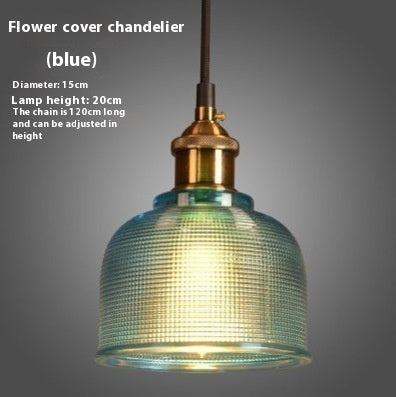 Crystal Glass Candy Color Lampshade Chandelier