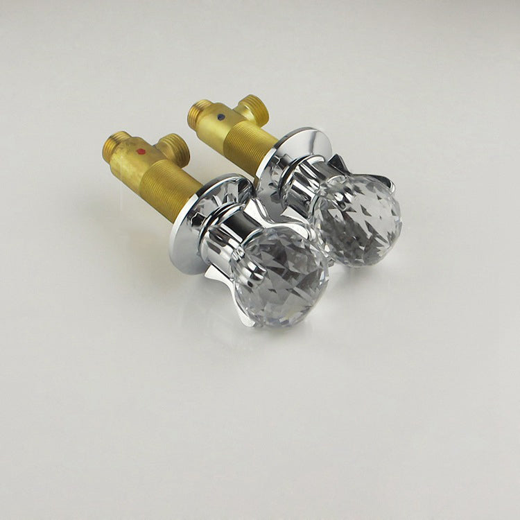 LED waterfall three-piece basin faucet