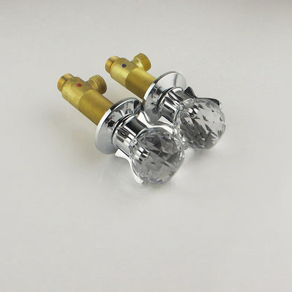 LED waterfall three-piece basin faucet