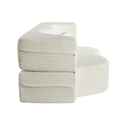 Modern Floor Sofa With 2 Pillows,Convertible Plush Corduroy Sleeper Sofa Bed,Full Size Folding Mattress For Living Room,Guest Bed,no Assembly Required,Beige