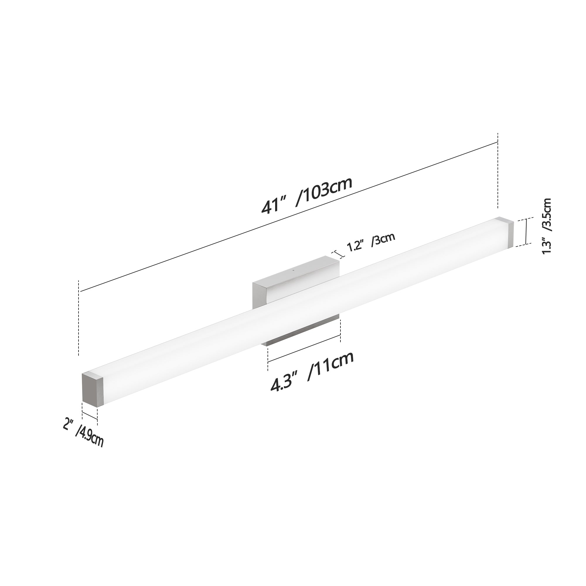 Nickel Contemporary Vanity Light