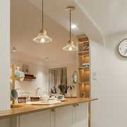Nordic Glass Wood Chandelier