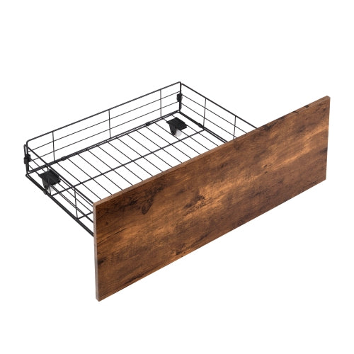 Metal Storage Platform Bed
