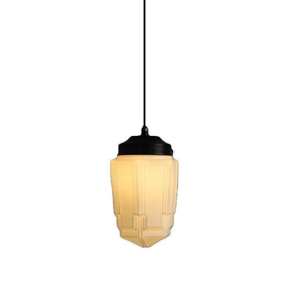 Simple Personality Retro Industrial Style Living Room Dining Room Single Head Cream Chandelier