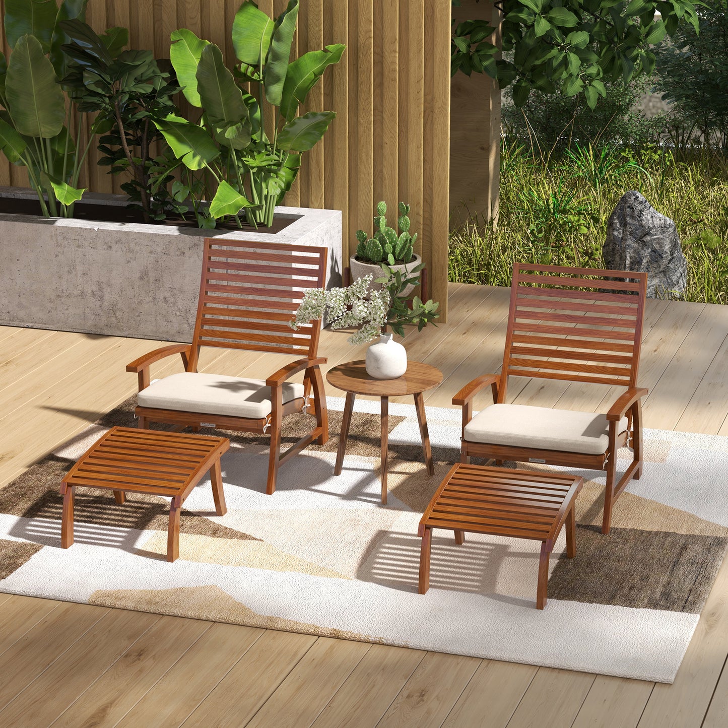 4 Piece Patio Furniture Set