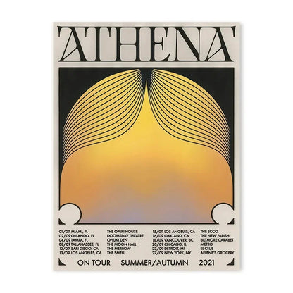 Modern Japanese Abstract Geometric Retro Poster Living Room Wall Art