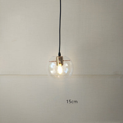 Nordic Postmodern Minimalist Transparent Glass Chandelier