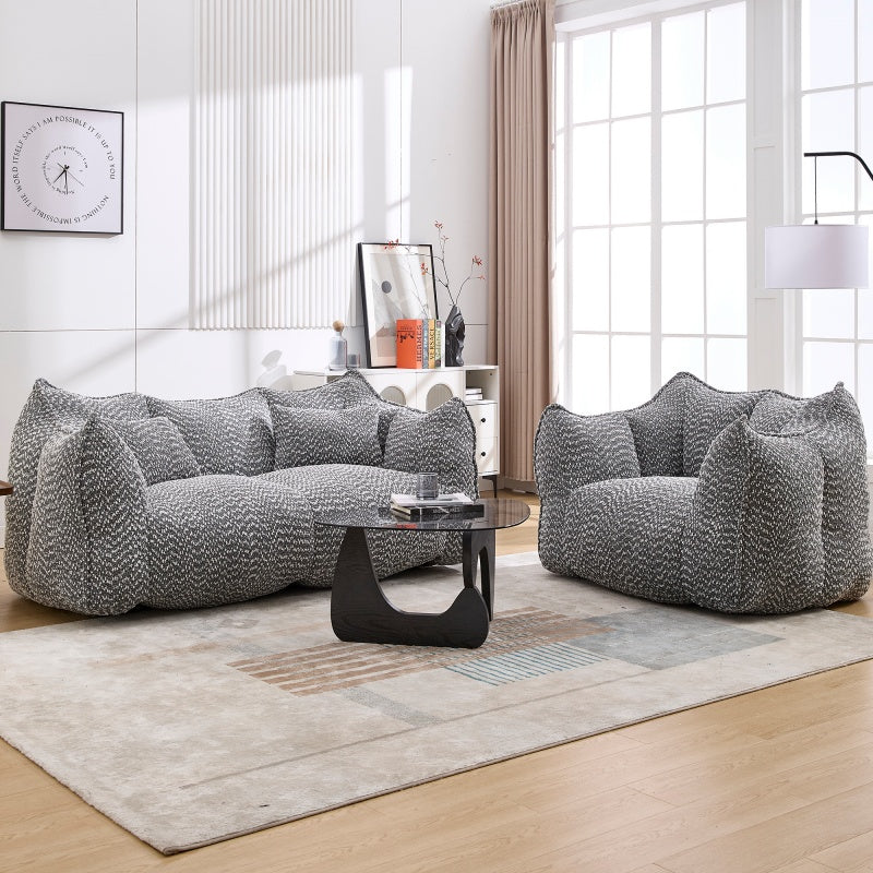 Boucle Bean Bag Chair