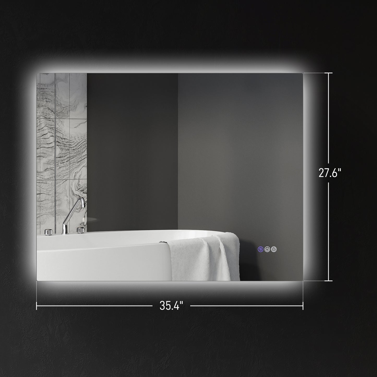 Dimmable Bathroom Mirror with Lights