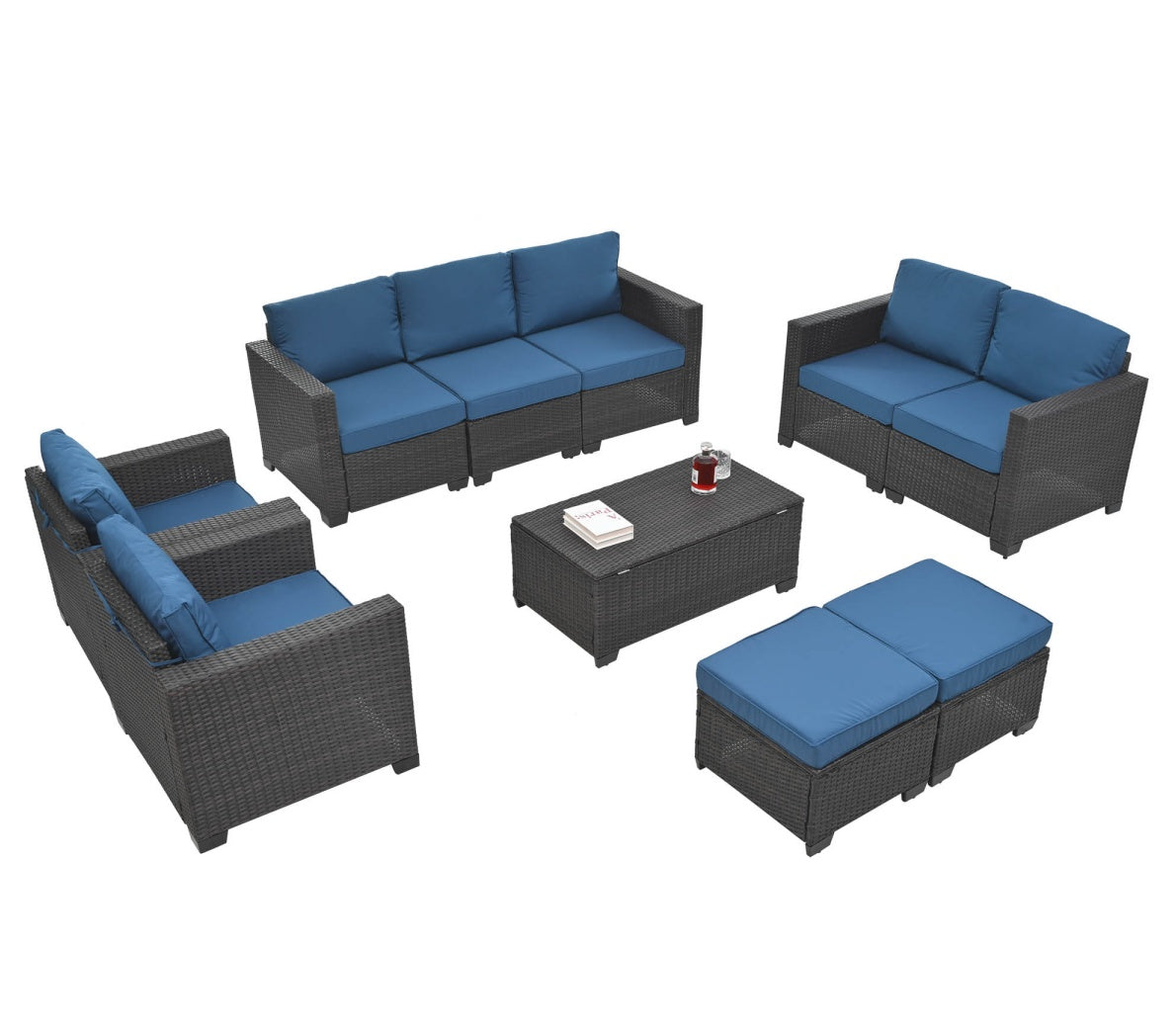 Gray Modular Patio Set