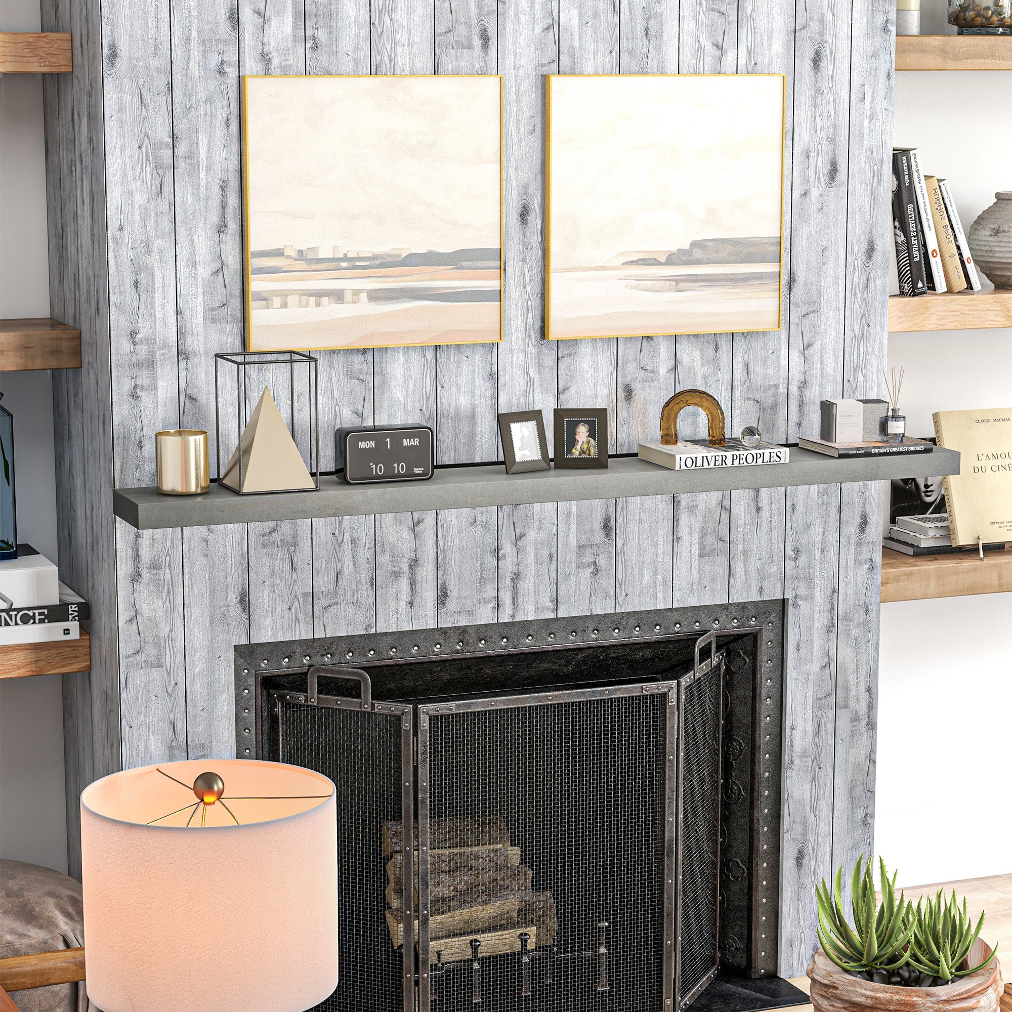 Modern Fireplace Mantel Design