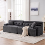 Gray Chenille 4-Seater Sofa