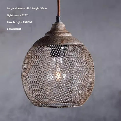Retro Industrial Style Iron Iron Net Chandelier